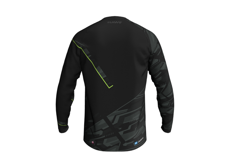 RAWV Dirt Jersey – Adults · Long sleeve, back view