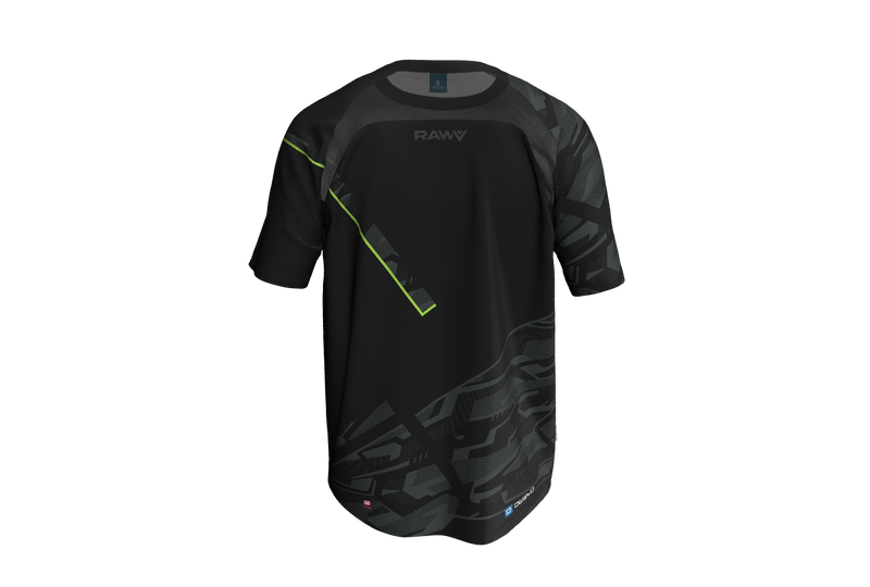 RAWV MTB Jersey – Adults · Short sleeve, back view